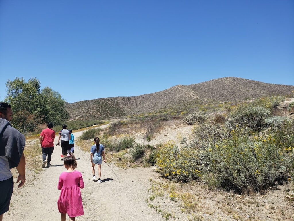 kids hiking up a mountain on a school day. Lifeschooling.