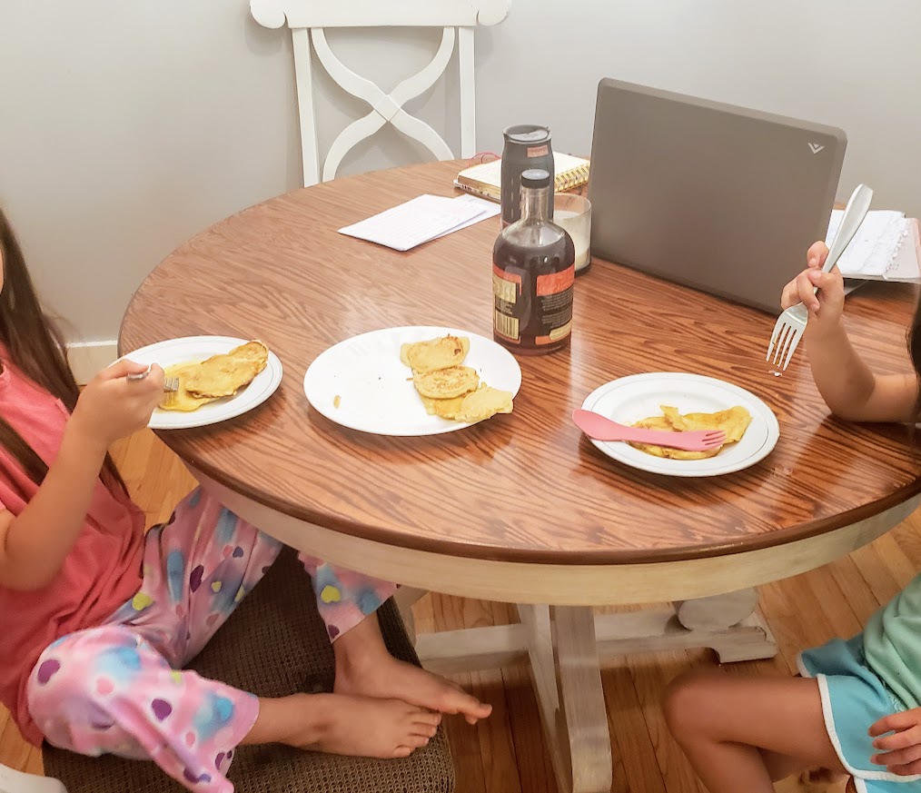 shared homeschool dining area